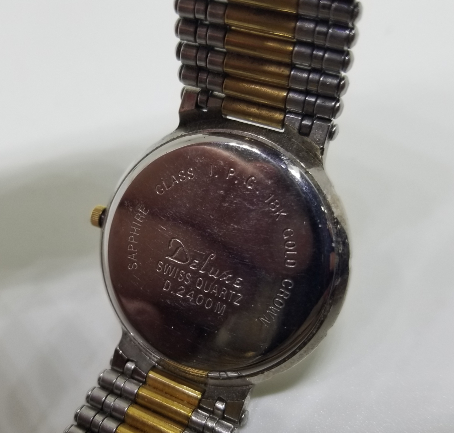 DELUXE MARKA ALTIN KAPLAMA PİLLİ KOL SAATİ