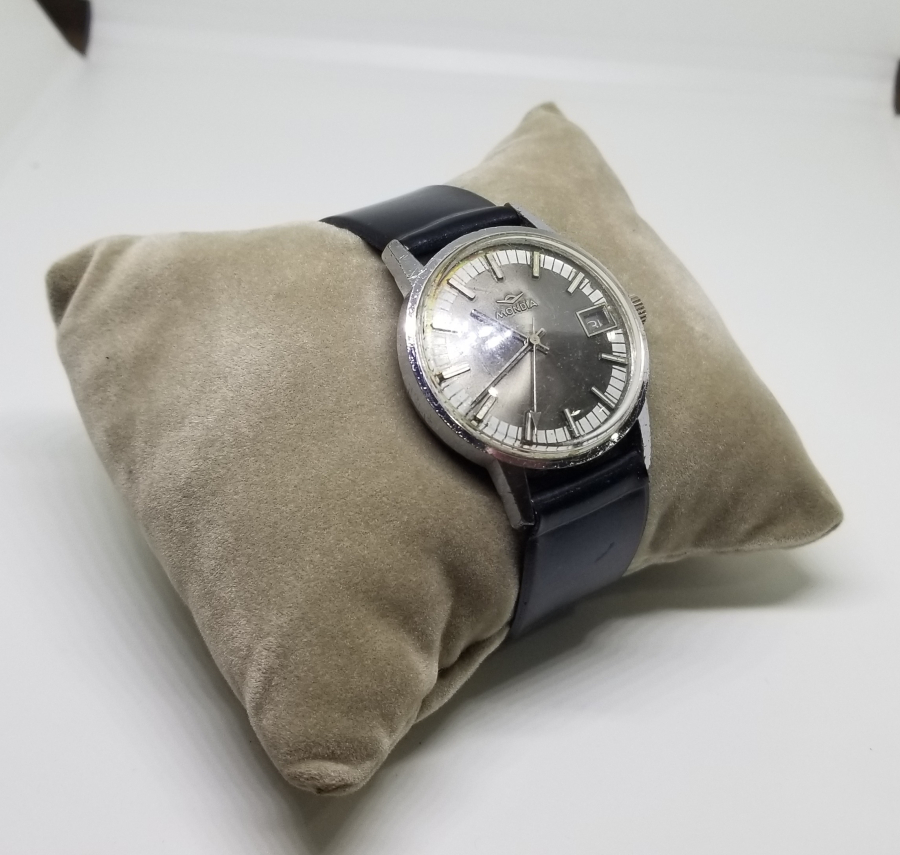 MONDIA MARKA KURMALI TAKVİMLİ ANTİKA KOL SAATİ