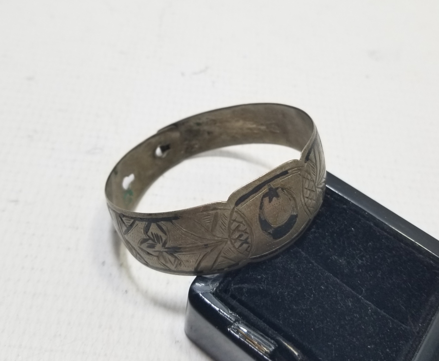 ÜZERİ AY YILDIZLI VE SAVAT İŞÇİLİKLİ OSMANLI DÖNEMİ BİLEZİK