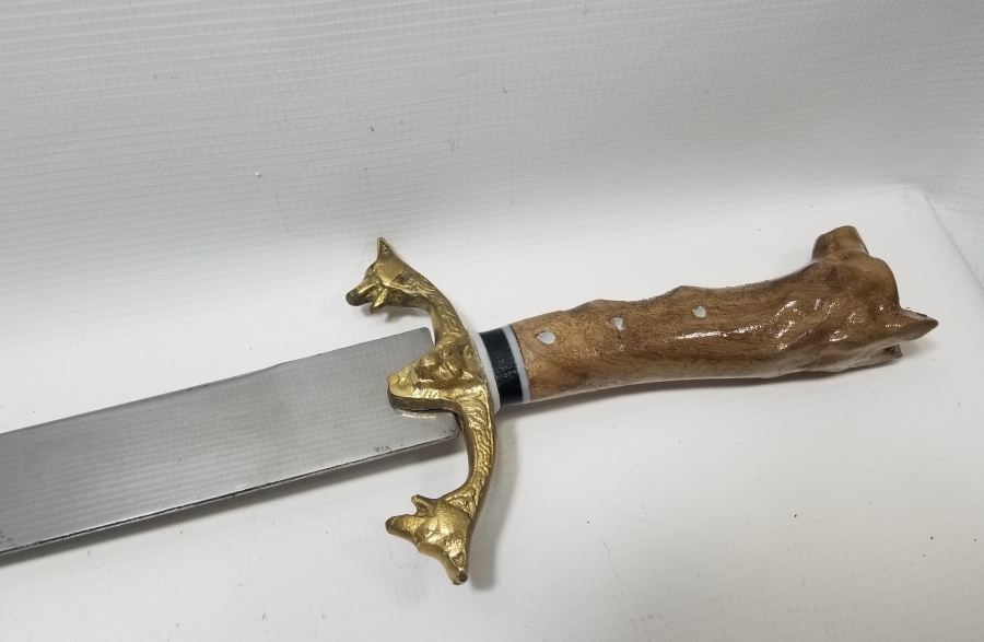 KURT BAŞLI ÖZEL YAPIM DEKORATİF KILIÇ