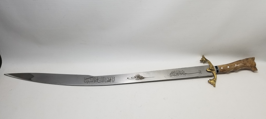 KURT BAŞLI ÖZEL YAPIM DEKORATİF KILIÇ