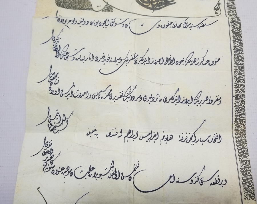 TIPKI BASIM OSMANLI FERMAN