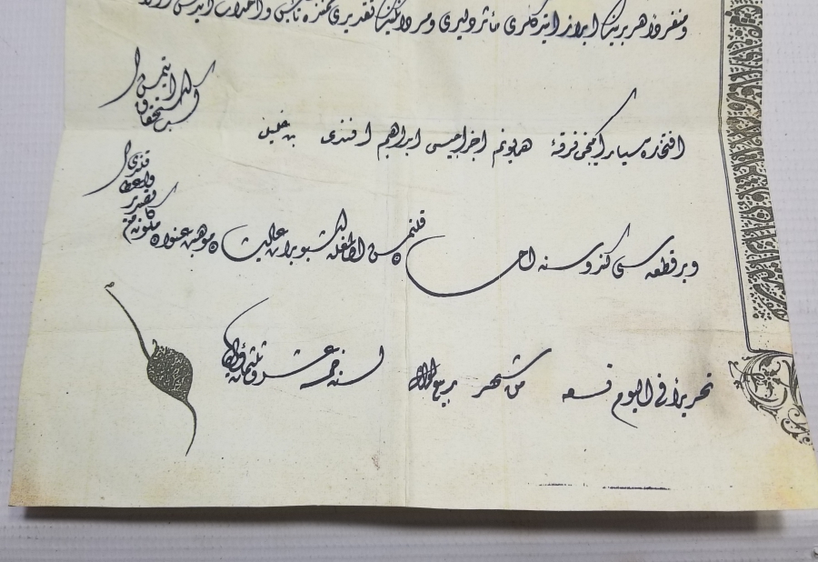 TIPKI BASIM OSMANLI FERMAN