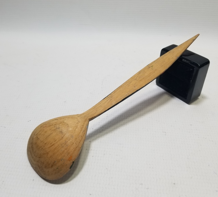 YA HZ MEVLANA YAZILI EL BOYAMA ANTİKA TAHTA KAŞIK