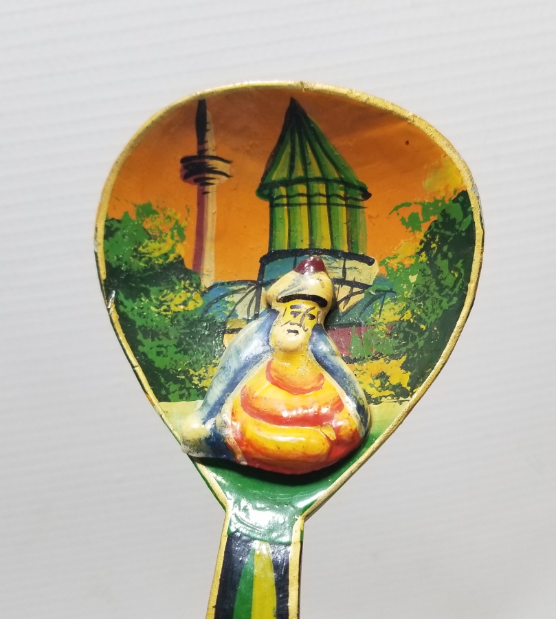 YA HZ MEVLANA YAZILI EL BOYAMA ANTİKA TAHTA KAŞIK