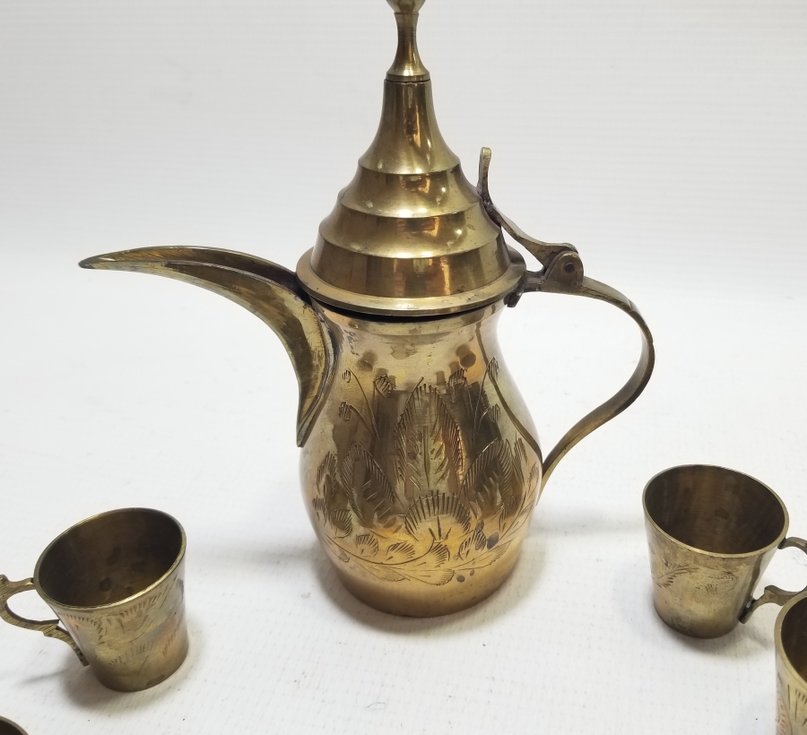 ÜZERİ KALEM İŞÇİLİKLİ ANTİKA ZEMZEM TAKIMI