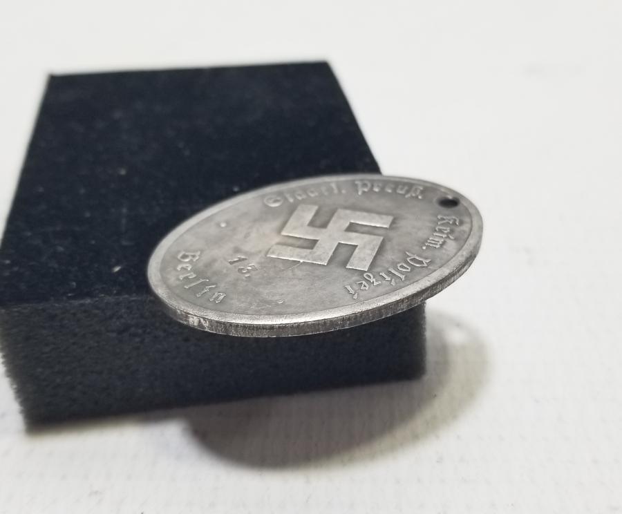 ÜZERİ GAMALI HAÇLI NAZİ HATIRA GÜMÜŞ MADALYON