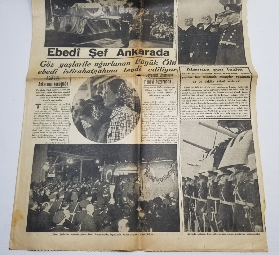 21 KASIM 1938 TARİHLİ GAZETE