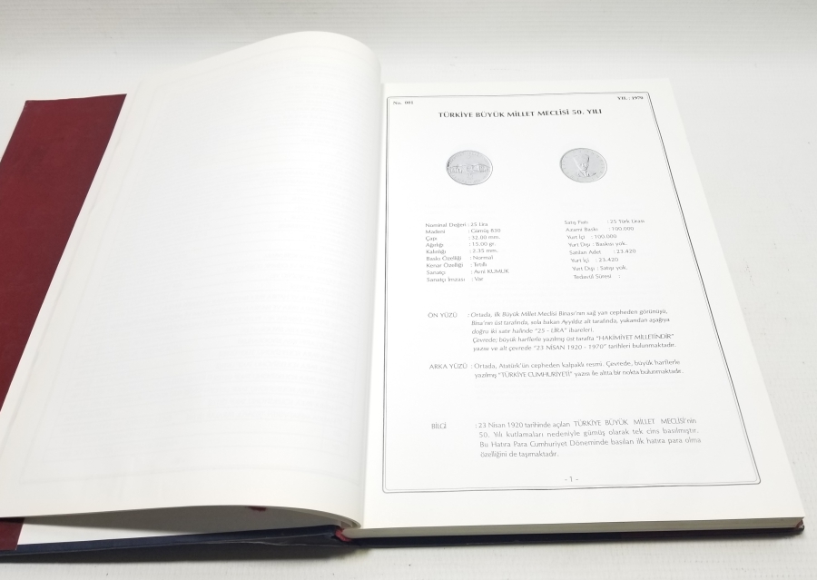 CEM MAHRUKİ İMZALI VE İTHAFLI CUMHURİYET DÖNEMİ HATIRA PARALARI KONULU PRESTİJ KİTAP