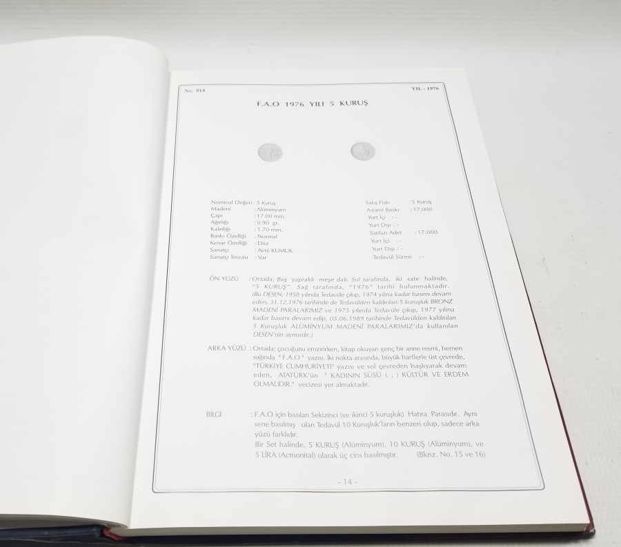 CEM MAHRUKİ İMZALI VE İTHAFLI CUMHURİYET DÖNEMİ HATIRA PARALARI KONULU PRESTİJ KİTAP