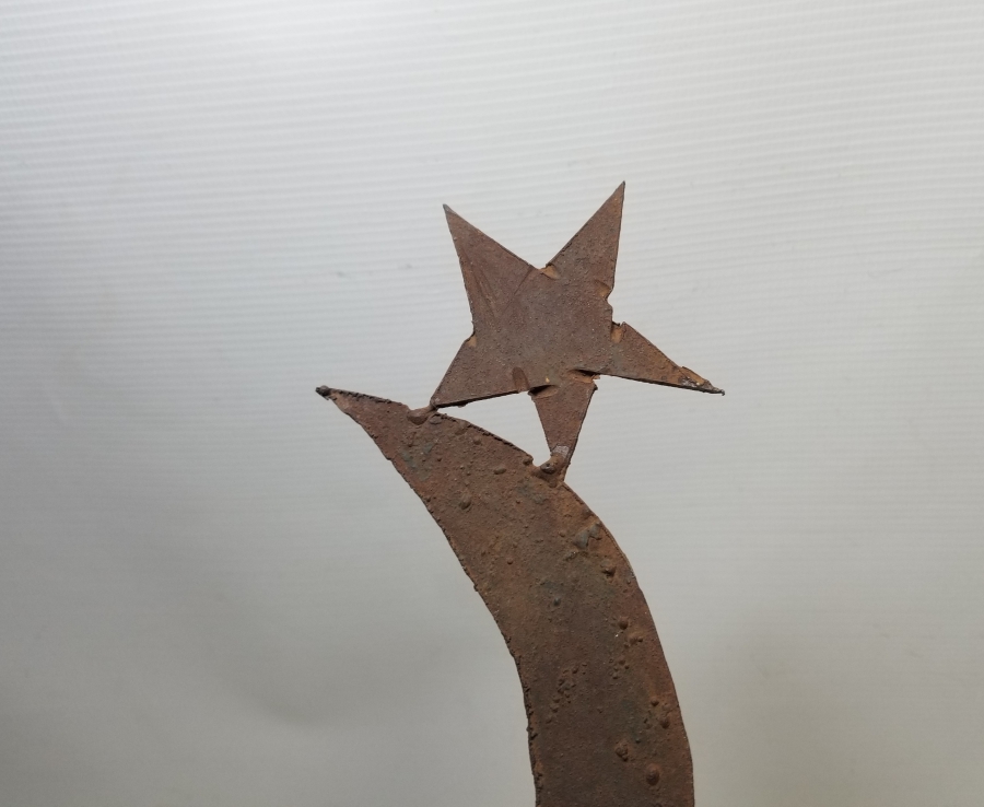 AY YILDIZ FORMLU FERFORJE DEKORATİF MUMLUK