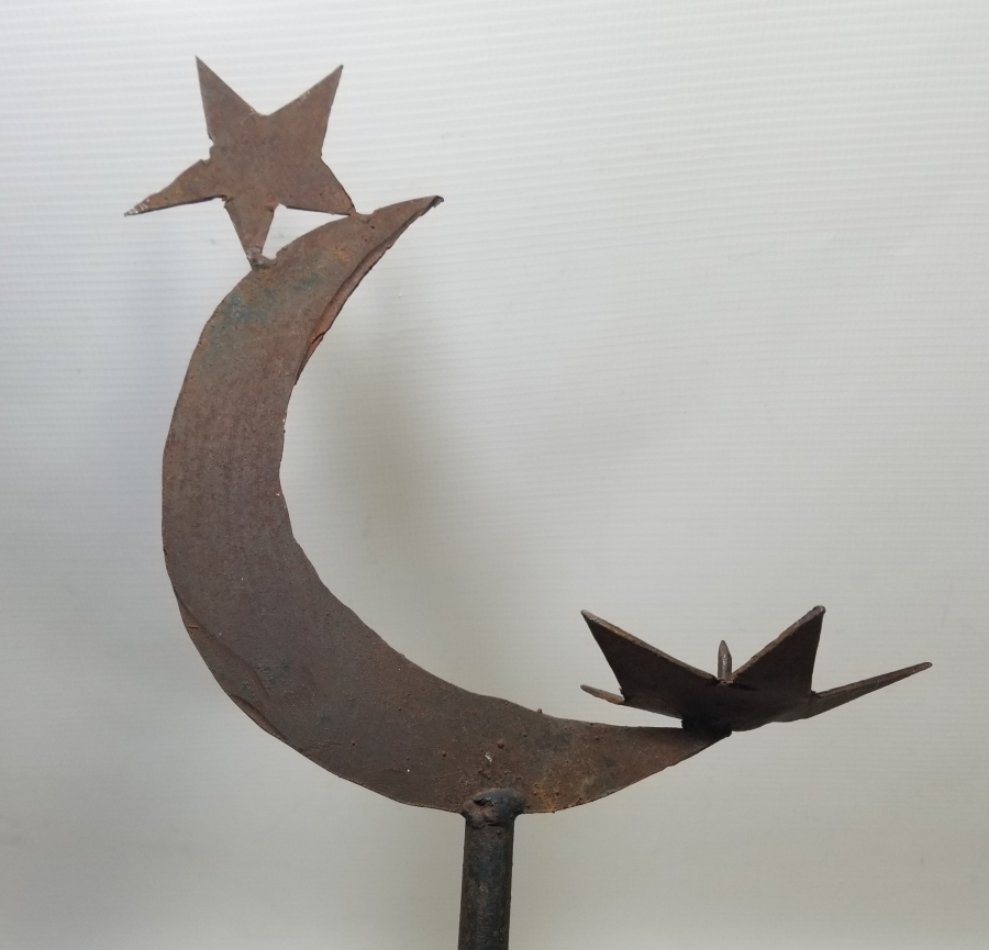 AY YILDIZ FORMLU FERFORJE DEKORATİF MUMLUK