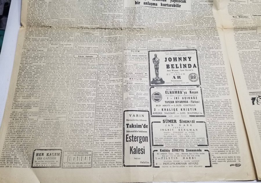 KORE SAVAŞI KONULU 1950 YILI CUMHURİYET GAZETESİ