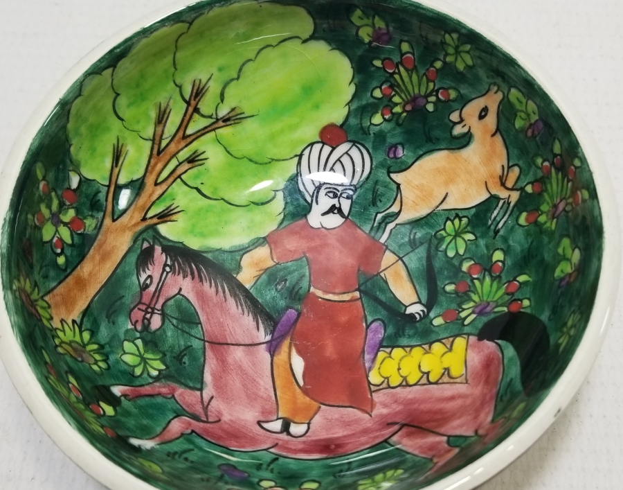 EL BOYAMA KÜTAHYA ÇİNİ ÇORBA KASESİ