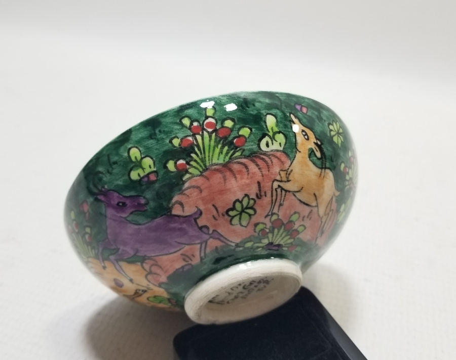 EL BOYAMA KÜTAHYA ÇİNİ ÇORBA KASESİ