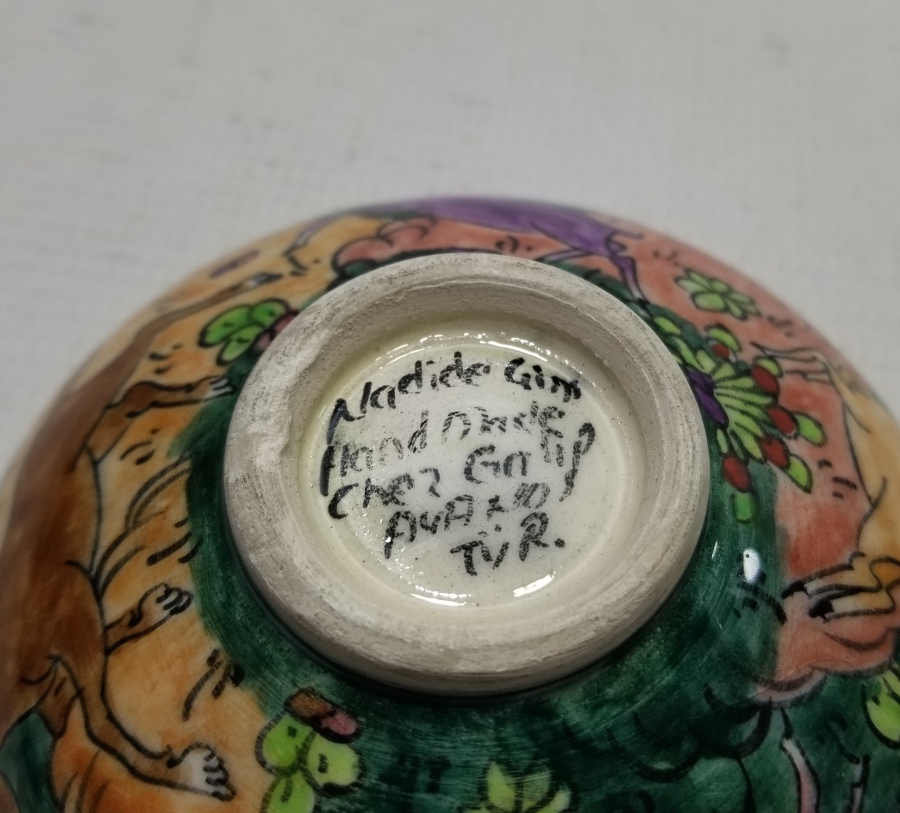 EL BOYAMA KÜTAHYA ÇİNİ ÇORBA KASESİ