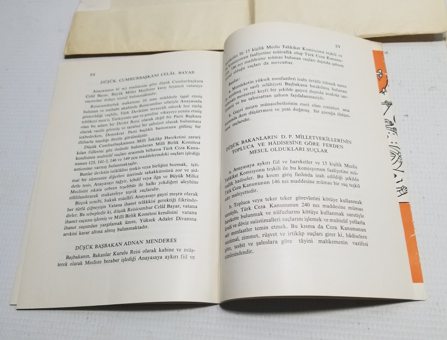 ADNAN MENDERES İÇİN HAZIRLANMIŞ NADİR YASSI ADA BROŞÜRÜ