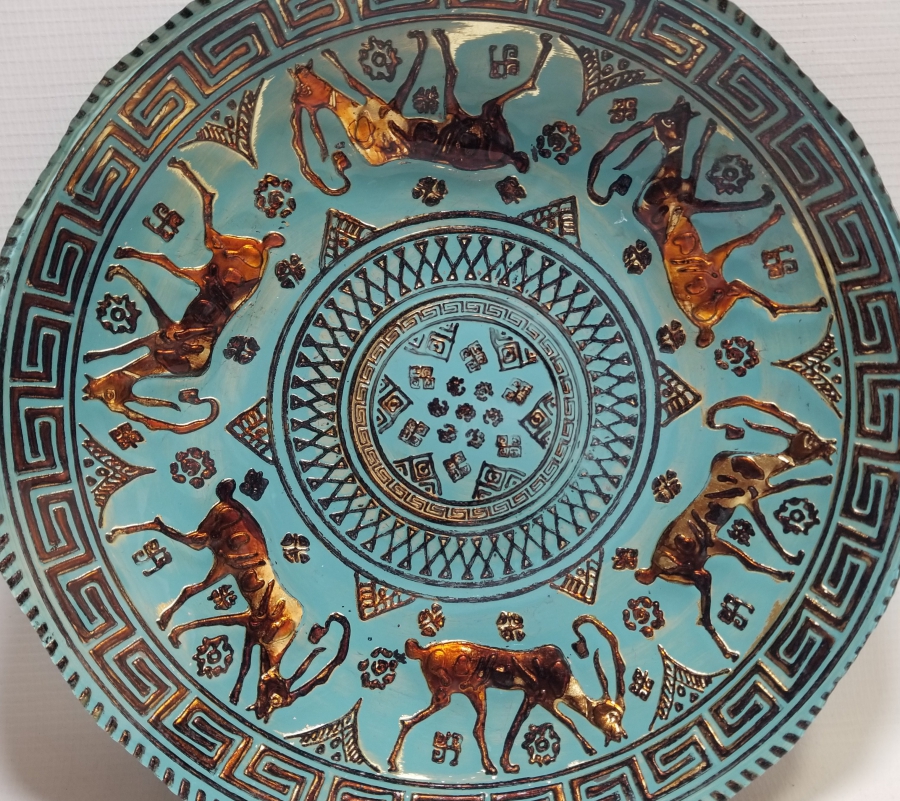 ÜZERİ ALTIN VARAKLI DEKORATİF AVRUPA SUNUMLUK