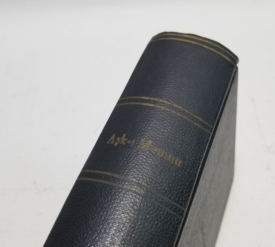 HALİD ZİYA UŞAKLIGİL'İN YAZDIĞI AŞK-I MEMNU İSİMLİ 1939 BASIMI ROMAN