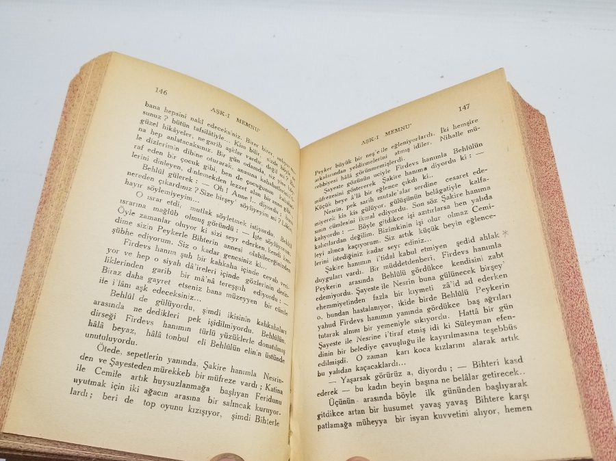 HALİD ZİYA UŞAKLIGİL'İN YAZDIĞI AŞK-I MEMNU İSİMLİ 1939 BASIMI ROMAN