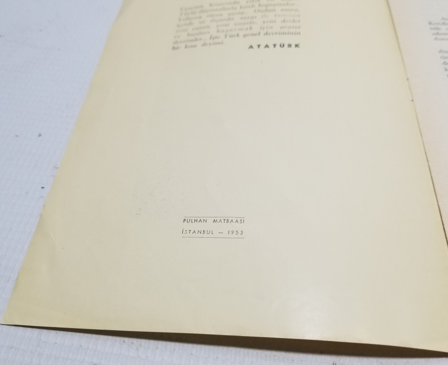 1953 TARİHLİ ATATÜRK'ÜN GERÇEK SİMASI İSİMLİ DERGİ