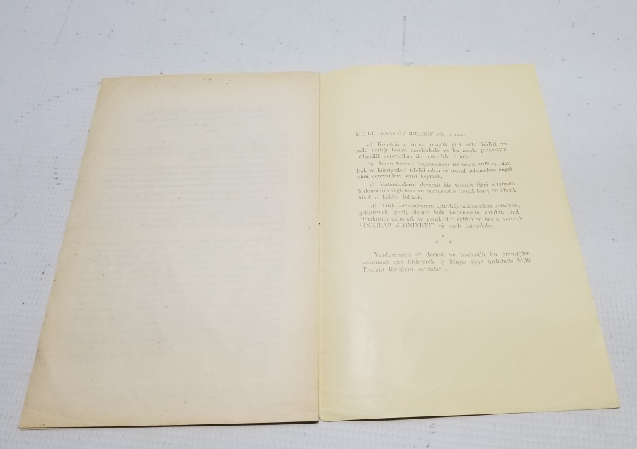 1953 TARİHLİ ATATÜRK'ÜN GERÇEK SİMASI İSİMLİ DERGİ