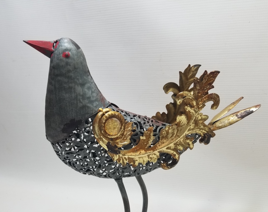 DEKORATİF FERFORJE KUŞ FİGÜRÜ