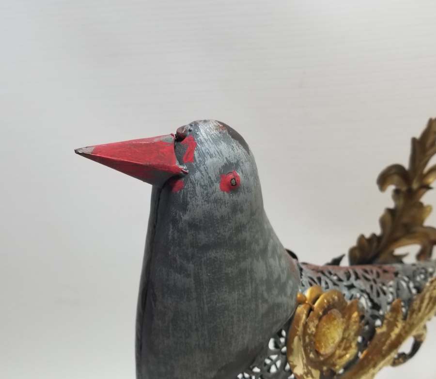 DEKORATİF FERFORJE KUŞ FİGÜRÜ