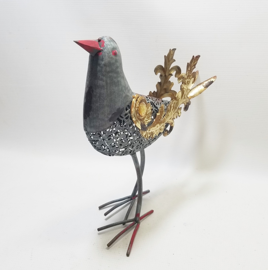 DEKORATİF FERFORJE KUŞ FİGÜRÜ