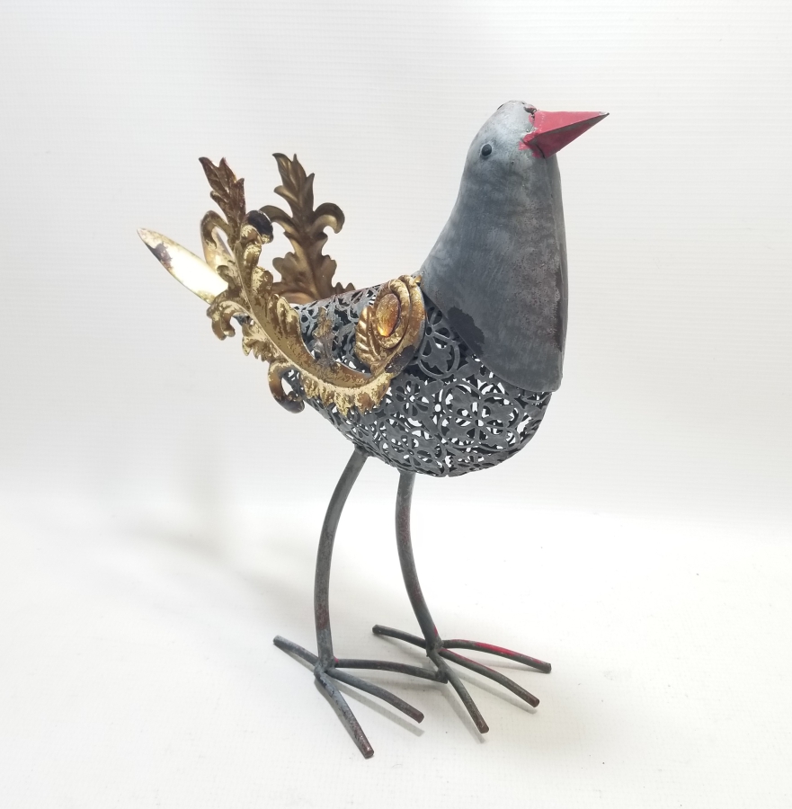 DEKORATİF FERFORJE KUŞ FİGÜRÜ