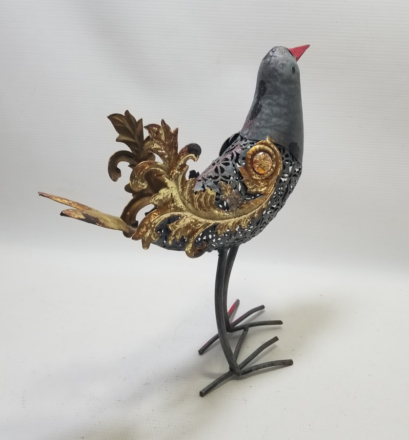 DEKORATİF FERFORJE KUŞ FİGÜRÜ