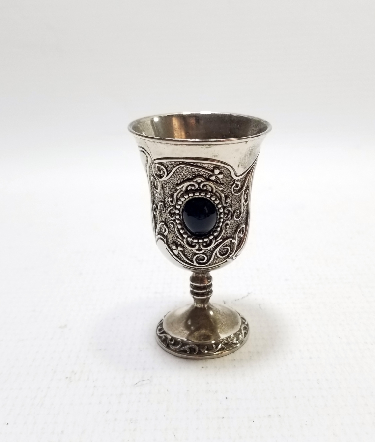GÜMÜŞ KAPLAMA ANTİKA KADEH