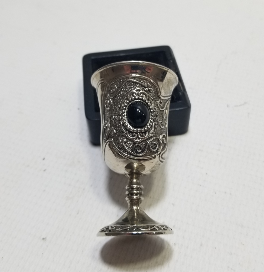 GÜMÜŞ KAPLAMA ANTİKA KADEH