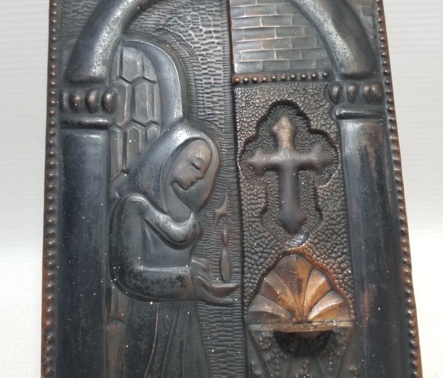 KABARTMA İŞÇİLİKLİ ANTİKA KİLİSE SUNAKLIĞI