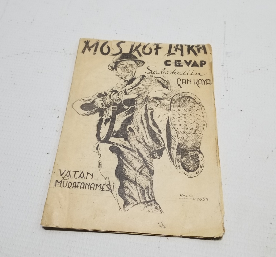 SEBAHATTİN ÇANKAYA'NIN YAZDIĞI "MOSKOFLARA CEVAP" İSİMLİ ŞİİR KİTABI