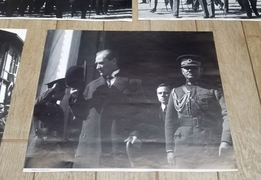BÜYÜK BOY CUMHURİYET DÖNEMİ İKİNCİ BASKI ATATÜRK GÖRSELLİ FOTOĞRAFLAR