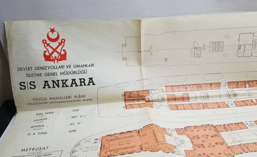 DEVLET DENİZ YOLLARI VE LİMANLARI İŞLETME GENEL MÜDÜRLÜĞÜ - ANKARA İSİMLİ GEMİYE AİT PLANLAR