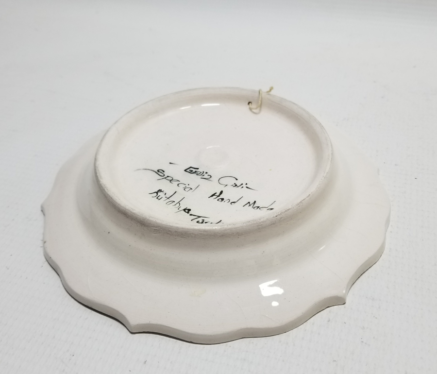 TÜRK MİNYATÜRLÜ EL BOYAMA SANATÇI İŞİ KÜTAHYA DUVAR TABAĞI