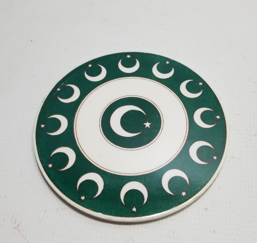 ÜZERİ AY YILDIZLI EL BOYAMA KÜTAHYA NİHALE