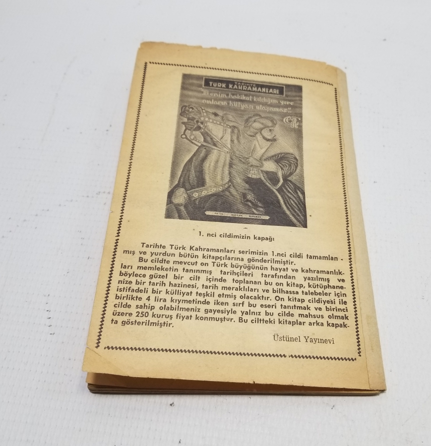 1953 TARİHLİ ATATÜRK KONULU KİTAPÇIK