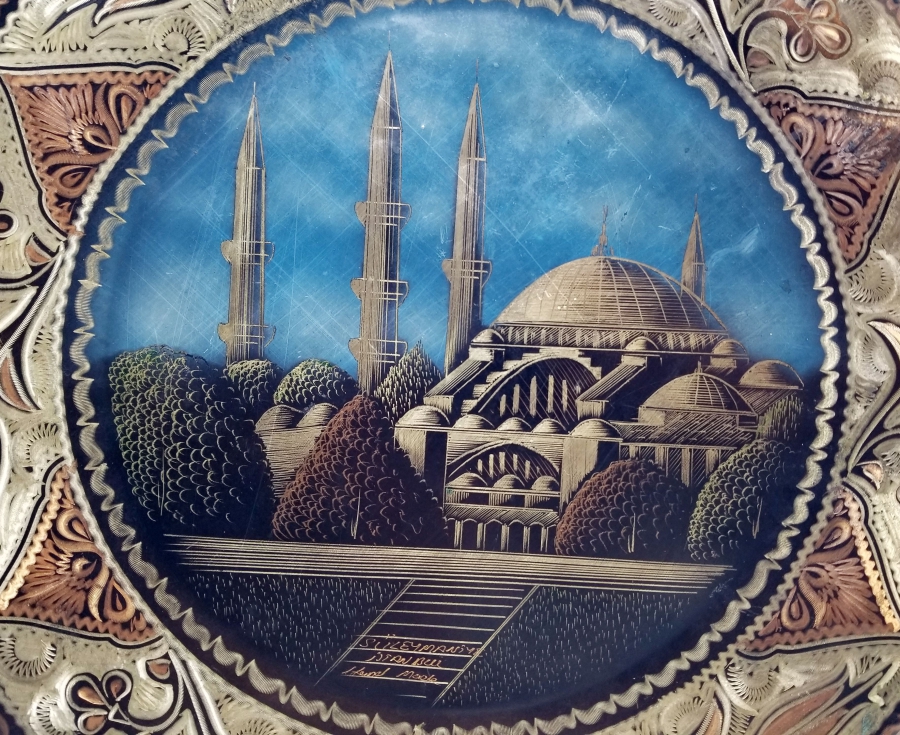 SÜLEYMANİYE CAMİ GÖRSELLİ ERZİNCAN İŞİ EL YAPIMI DUVAR TABAĞI