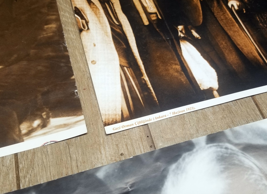 BÜYÜK BOY CUMHURİYET DÖNEMİ İKİNCİ BASKI ATATÜRK GÖRSELLİ FOTOĞRAFLAR