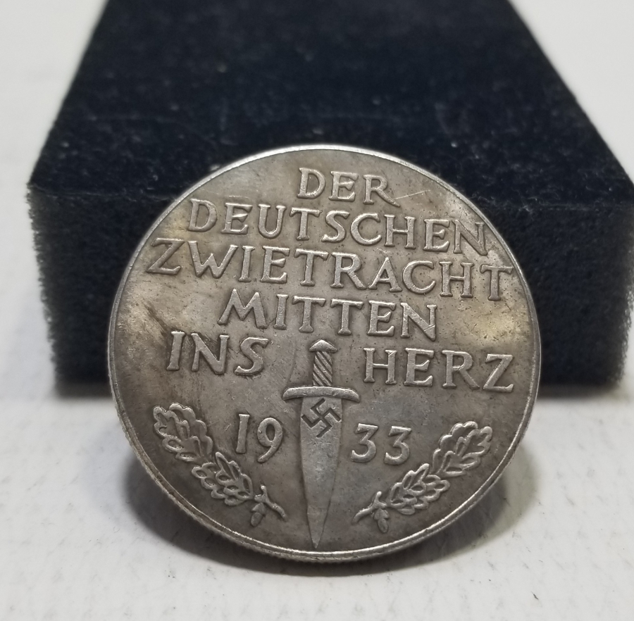 HİTLER'İN ŞANSÖLYE OLMASIYLA İLGİLİ GÜMÜŞ HATIRA MADALYON