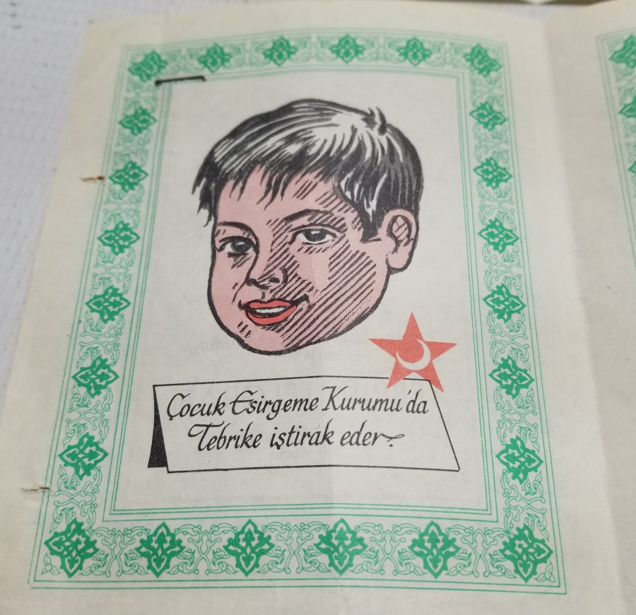 2 ADET YAZILMAMIŞ TÜRKİYE ÇOCUK ESİRGEME KURUMU TEBRİK TELGRAFI