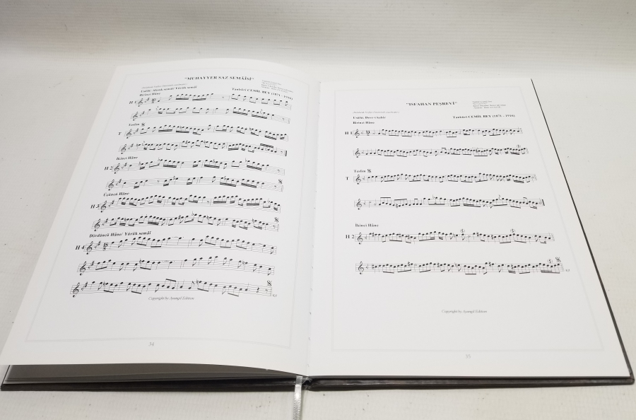 TANBURİ CEMİL BEY NOTA KÜLLİYATI İSİMLİ PRESTİJ KİTAP