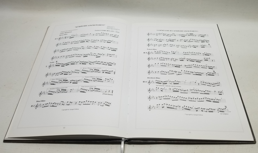 TANBURİ CEMİL BEY NOTA KÜLLİYATI İSİMLİ PRESTİJ KİTAP