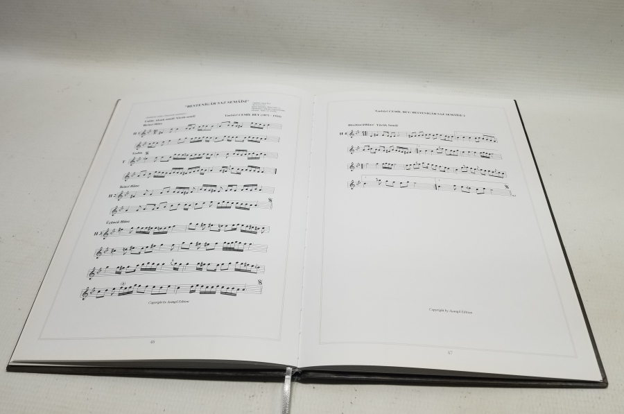 TANBURİ CEMİL BEY NOTA KÜLLİYATI İSİMLİ PRESTİJ KİTAP