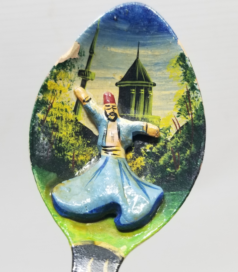 KABARTMA İŞÇİLİKLİ EL BOYAMA ANTİKA KONYA DUVAR KAŞIĞI