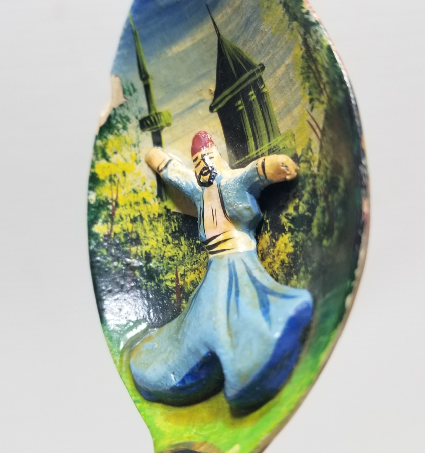 KABARTMA İŞÇİLİKLİ EL BOYAMA ANTİKA KONYA DUVAR KAŞIĞI