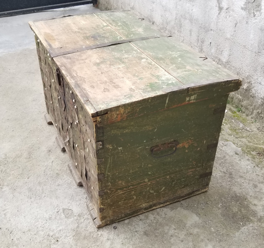 OSMANLI DÖNEMİ KÖK BOYALI MEŞHUR GEMİLİ SANDIK